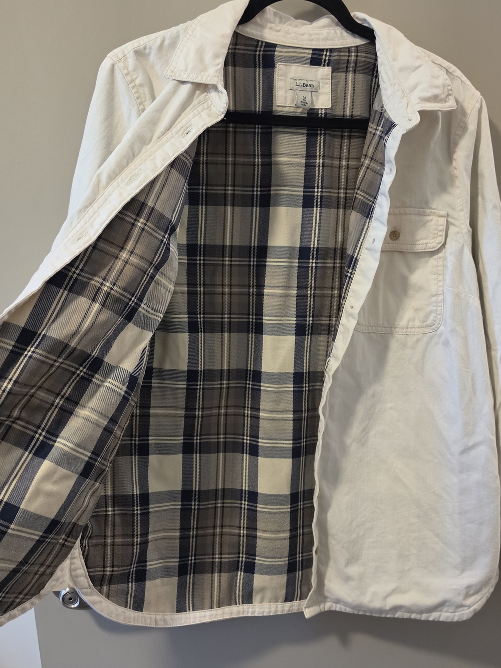 L.L. Bean Flannel Lined Shirt - Womems Medium